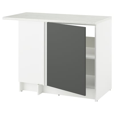 KNOXHULT Eckunterschrank, dunkelgrau, 100x91 cm