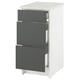 KNOXHULT Unterschrank mit Schubladen, dunkelgrau, 40 cm