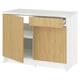 KNOXHULT Unterschrank mit Türen+Schublade, Eichenachbildung, 120 cm