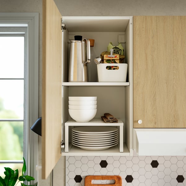 KNOXHULT Wandschrank mit Tür, Eichenachbildung, 40x75 cm