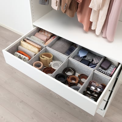 KOMPLEMENT Box 8er-Set, hellgrau, 90x54 cm