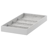 KOMPLEMENT Einsatz, 4 Fächer, hellgrau, 25x53x5 cm