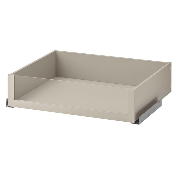 KOMPLEMENT Schublade mit Glasfront, graubeige, 75x58 cm