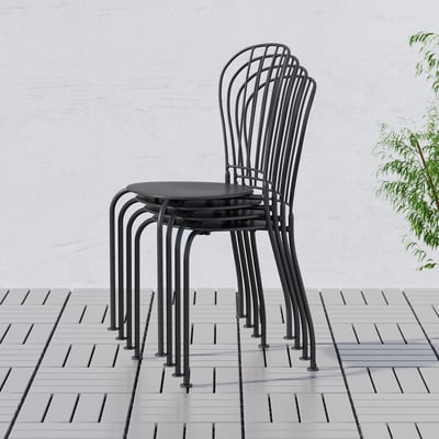 LÄCKÖ Tisch+2 Stühle/außen, grau