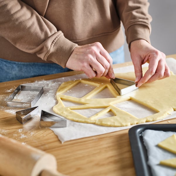 LÄTTBAKAD Teigausstecher 4er-Set, Edelstahl