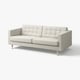 LANDSKRONA 3er-Sofa, Gunnared beige/Metall