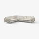 LANDSKRONA Ecksofa 5-sitzig, Gunnared beige/Holz