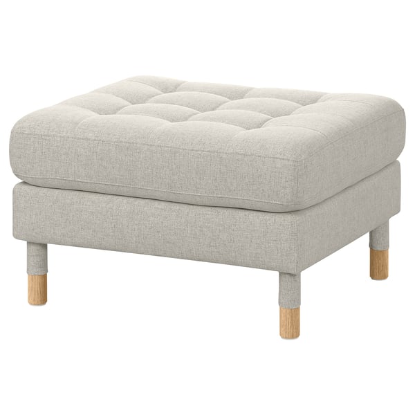 LANDSKRONA Hocker, Gunnared beige/Holz