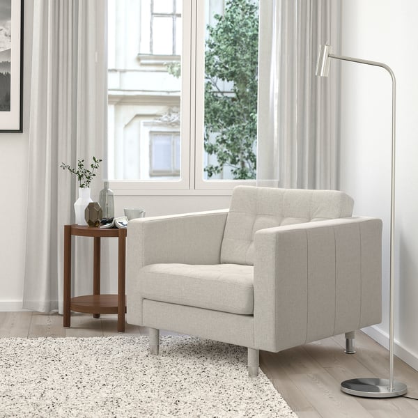 LANDSKRONA Sessel, Gunnared beige/Metall