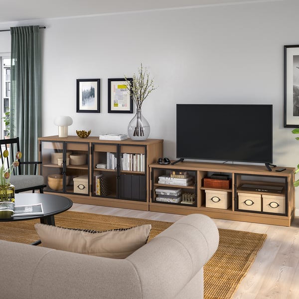 LANESUND TV-Möbel, Kombination, graubraun, 322x47x81 cm