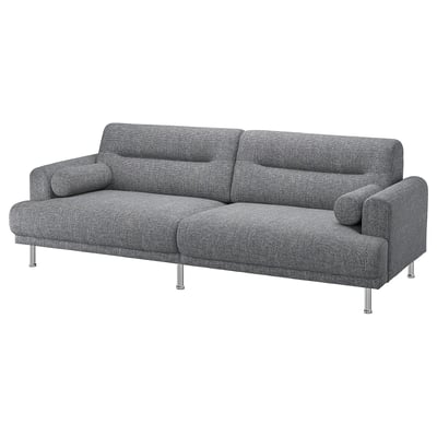 LÅNGARYD 3er-Sofa, Lejde grau/schwarz/Metall
