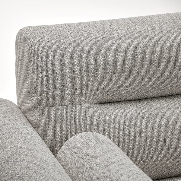 LÅNGARYD 3er-Sofa, Lejde hellgrau/Metall