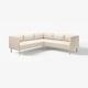 LILLEHEM Modulecksofa 4-sitzig, Vissle beige/Holz