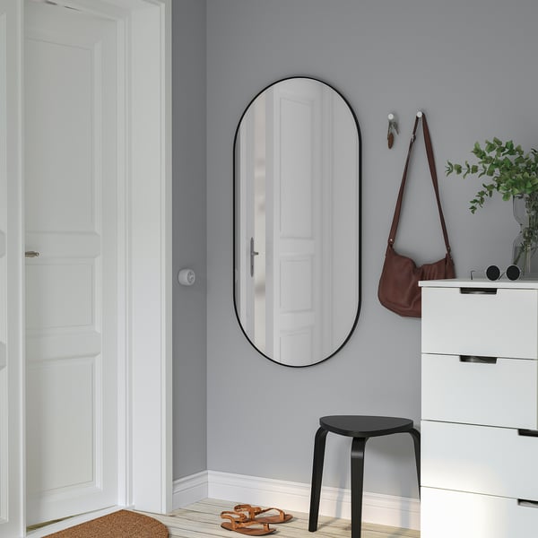 LINDBYN Spiegel, schwarz, 60x120 cm