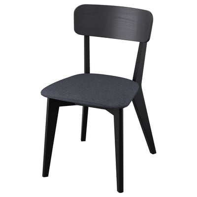 LISABO Stuhl, schwarz/Tallmyra schwarz/grau