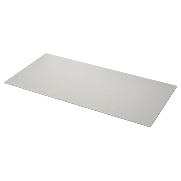LOCKEBO Maßarbeitsplatte, hellgrau Betonmuster/Glaskomposit, 1 m²x2.0 cm
