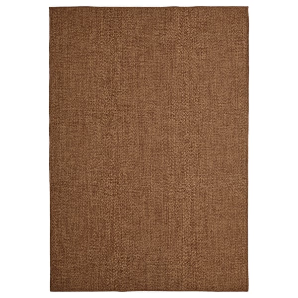 LYDERSHOLM Teppich flach gewebt, drin/draußen, mittelbraun, 160x230 cm