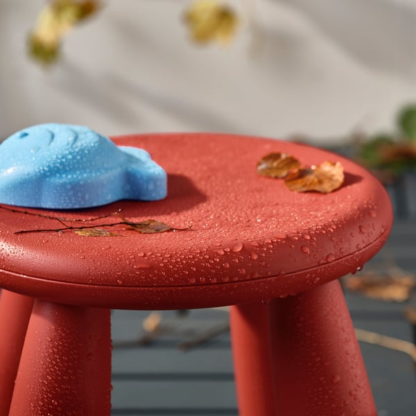 MAMMUT Kinderhocker, drinnen/draußen/rot