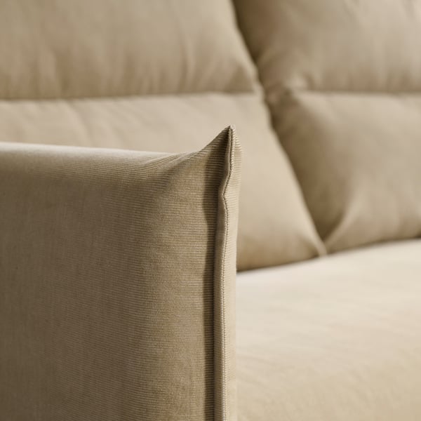 MANNARP 3er-Sofa, Saxemara graubeige