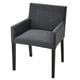 MÅRENÄS Armlehnstuhl, schwarz/Gunnared dunkelgrau