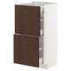 METOD / MAXIMERA Uschr 2 Fr/3 Sch, weiß/Sinarp braun, 40x37 cm