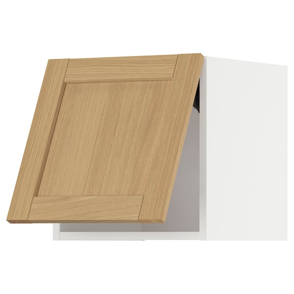 METOD Wandschrank horizontal, weiß/Forsbacka Eiche, 40x40 cm