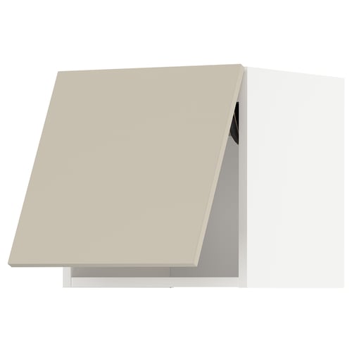 METOD Wandschrank horizontal, weiß/Havstorp beige, 40x40 cm