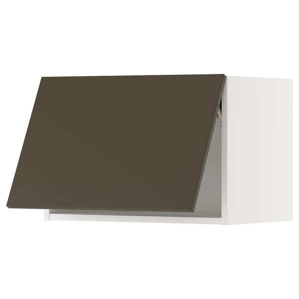 METOD Wandschrank horizontal, weiß/Havstorp braunbeige, 60x40 cm
