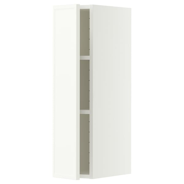 METOD Wandschrank mit Böden, weiß/Aspudden matt weiß, 20x80 cm