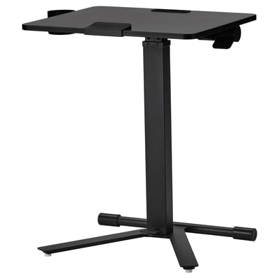 MITTZON Laptoptisch mit Rollen, schwarz, 66x50 cm