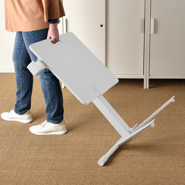 MITTZON Laptoptisch mit Rollen, weiß, 66x50 cm