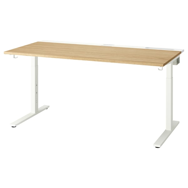 MITTZON Tischplatte, Eichenfurnier, 160x68 cm