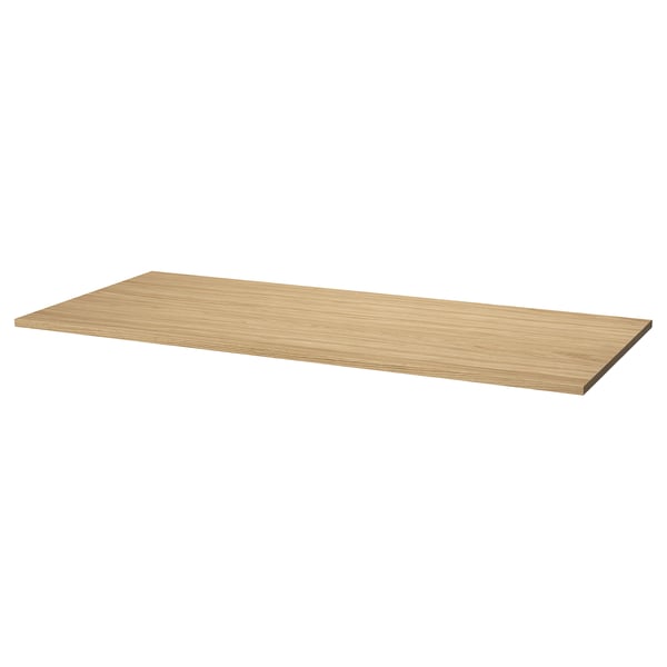 MITTZON Tischplatte, Eichenfurnier, 160x68 cm