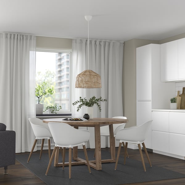 MÖRBYLÅNGA Tisch, Eichenfurnier braun las., 145 cm