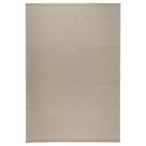 MORUM Teppich flach gewebt, drin/draußen, beige, 160x230 cm