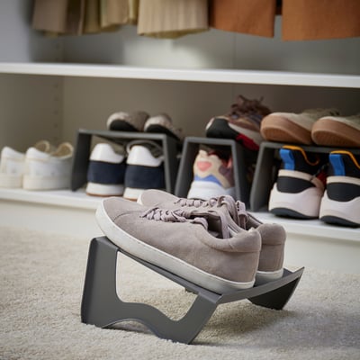 MURVEL Schuhaufbewahrung, grau, 27x14x25 cm