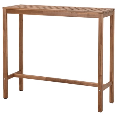 NÄMMARÖ Bartisch außen, hellbraun lasiert, 120x40 cm