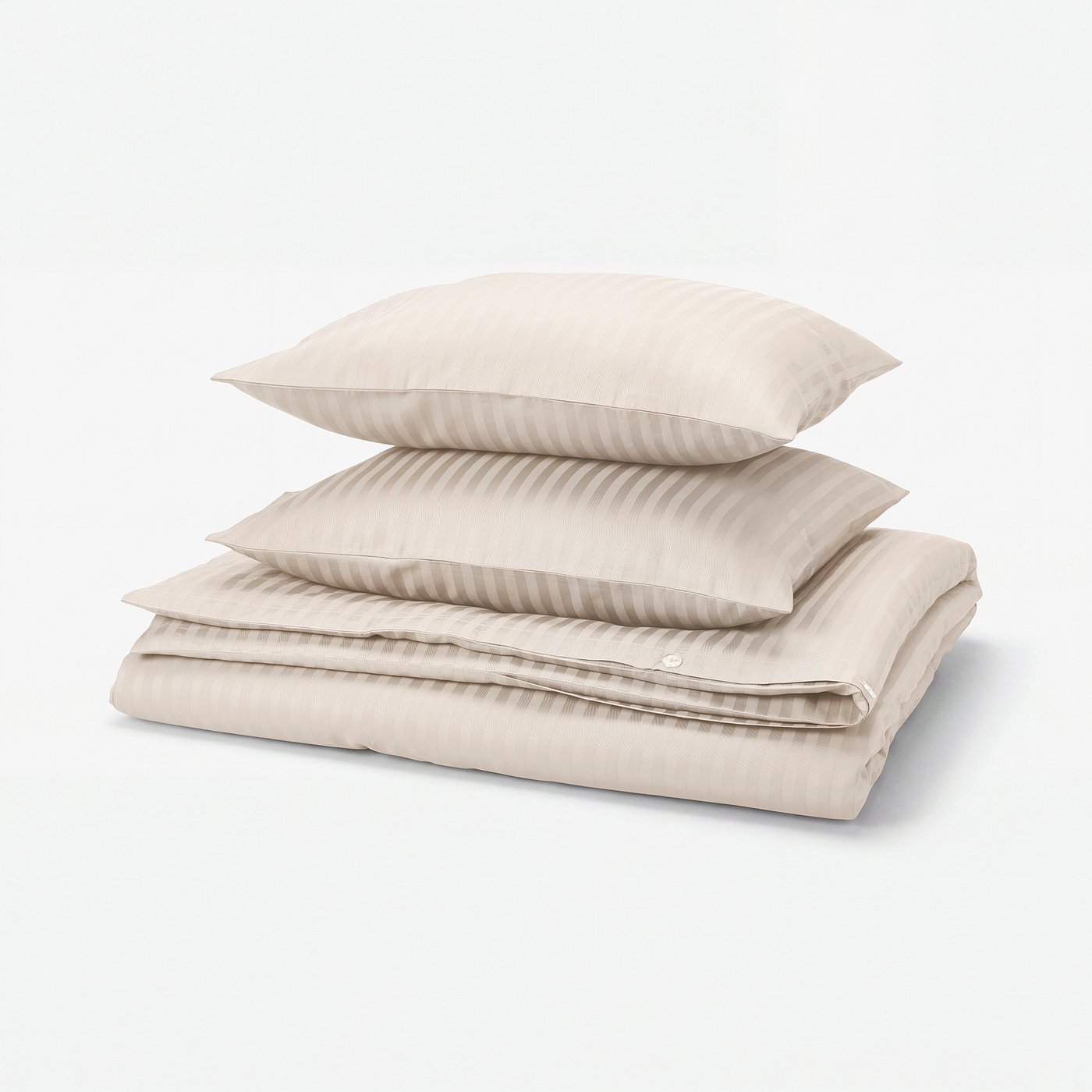 NATTJASMIN Bettwäsche-Set, 3-teilig, hellbeige, 240x220/50x60 cm