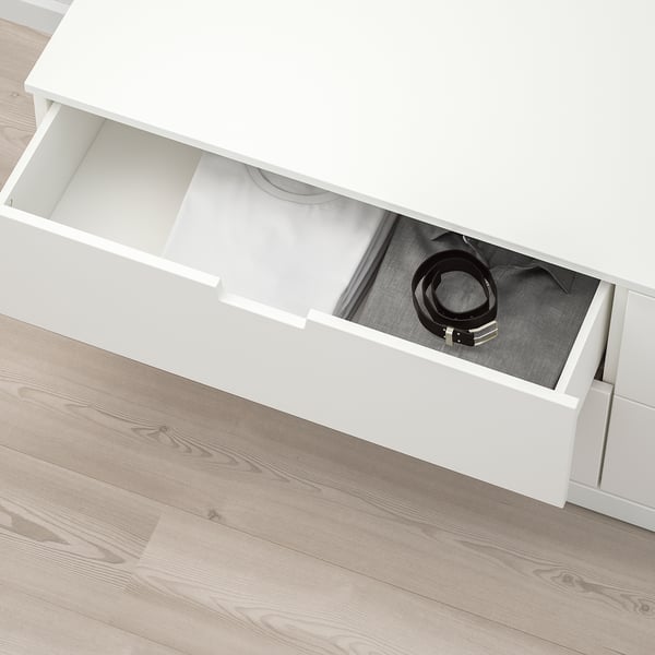 NORDLI Kommode mit 4 Schubladen, weiß, 160x54 cm