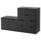 NORDLI Kommode mit 8 Schubladen, anthrazit, 160x99 cm