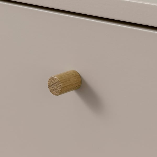 NORSÄLVEN Schrank, beige, 32x32x94 cm
