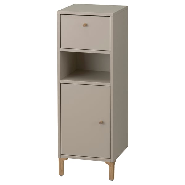 NORSÄLVEN Schrank, beige, 32x32x94 cm
