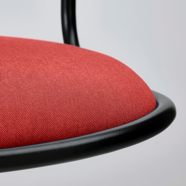 ÖRFJÄLL Drehstuhl, schwarz/Vissle rot