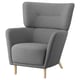 OSKARSHAMN Ohrensessel, Tibbleby beige/grau