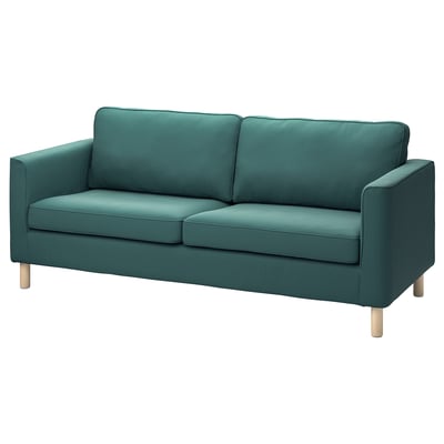 PÄRUP Bezug 3er-Sofa, Kelinge grautürkis