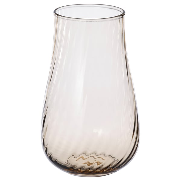 PÅSKÖTRÄD Vase, Glas/hellbraun, 13.5 cm