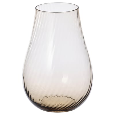 PÅSKÖTRÄD Vase, Glas/hellbraun, 20 cm