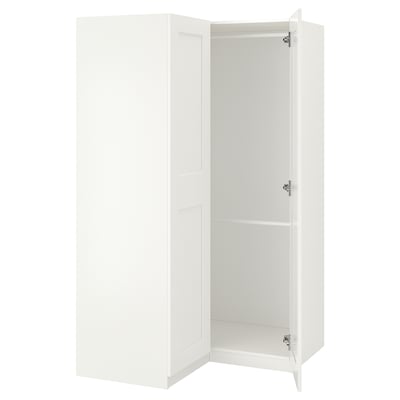 PAX / GRIMO Eckkleiderschrank, weiß/weiß, 110/110x201 cm