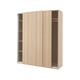 PAX / HASVIK Kleiderschrank, Eicheneff wlas/Eicheneff wlas, 200x66x236 cm