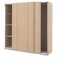 PAX / HASVIK Kleiderschrank, Eicheneff wlas/Eicheneff wlas, 200x66x201 cm
